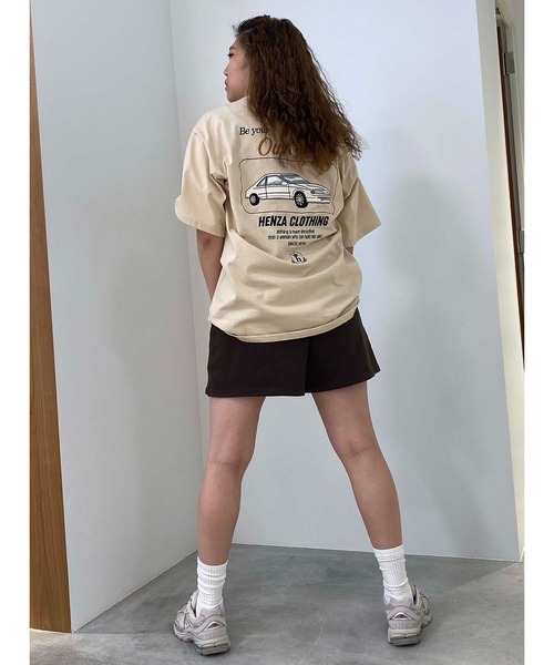 styles（スタイルス）の「HENZA X STYLES Embroidery T-shirt BD0003（Tシャツ/カットソー・レディース・ホワイト/ベージュ/グリーン・ONE SIZE）」の13枚目の写真