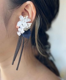 m.soeur（エムスール）の「お花のバイカラーイヤリング＊（イヤリング）」