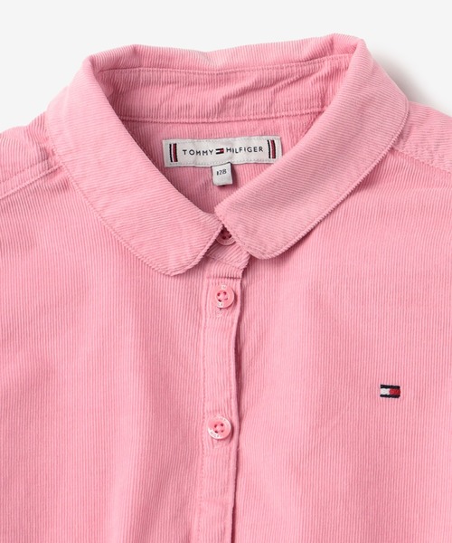 TOMMY HILFIGER（トミーヒルフィガー）の「GIRLS コーデュロイシャツワンピース（シャツワンピース・キッズ・ピンク・80ｃｍ/90cm/110cm/100cm/120cm）」の2枚目の写真