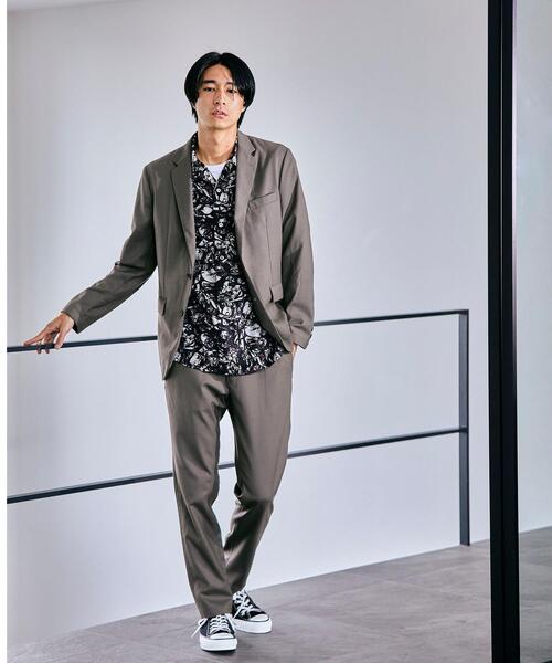 green label relaxing（グリーンレーベルリラクシング）の「OLT TWサージ NT 2B ジャケット -ウォッシャブル・ストレッチ-（テーラードジャケット・メンズ・ネイビー/モカ/その他1/ダークグレー・M/S/XL/L）」の5枚目の写真