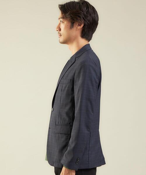 green label relaxing（グリーンレーベルリラクシング）の「OLT TWサージ NT 2B ジャケット -ウォッシャブル・ストレッチ-（テーラードジャケット・メンズ・ネイビー/モカ/その他1/ダークグレー・M/S/XL/L）」の9枚目の写真