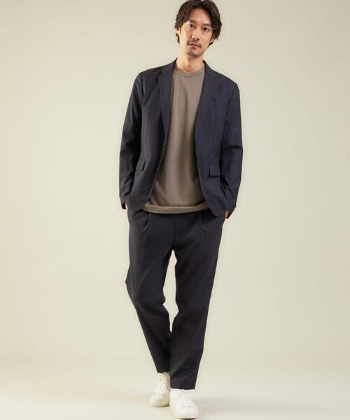 green label relaxing（グリーンレーベルリラクシング）の「OLT TWサージ NT 2B ジャケット -ウォッシャブル・ストレッチ-（テーラードジャケット・メンズ・ネイビー/モカ/その他1/ダークグレー・M/S/XL/L）」の15枚目の写真