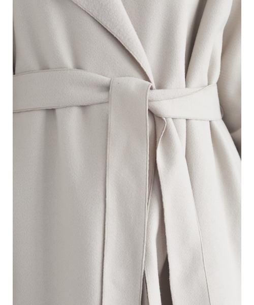 Green　Parks（グリーンパークス）の「ミディ丈カットコーディガン＊（その他アウター・レディース・ブラック/ベージュ/ブラウン/イエロー/キャメル・FREE）」の13枚目の写真