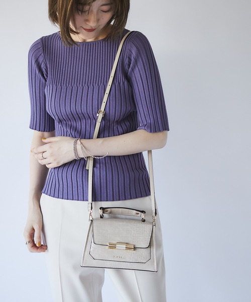 FIORELLI（フィオレッリ）の「【FIORELLI(フィオレッリ)】クロコミニショルダー（ショルダーバッグ・レディース・ブラウン/ライトベージュ・FREE）」の12枚目の写真