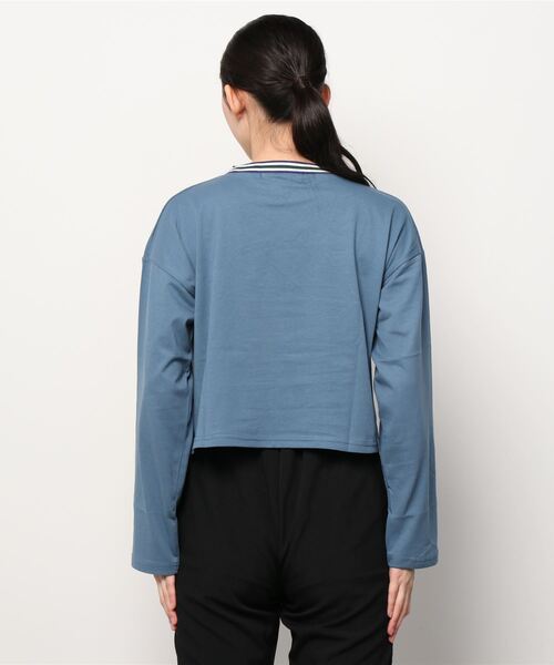 AS KNOW AS plus(アズノゥアズプラス)の「◇カレッジショートロンT(Tシャツ/カットソー・レディース・グリーン/ブルー/オフホワイト・FREE)」の7枚目の写真
