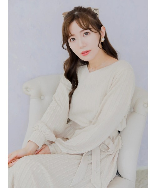 Areeam(アリーム)の「騙されちゃう秘密のトップス(Tシャツ/カットソー・レディース・アイボリー/モカ・FREE)」の1枚目の写真