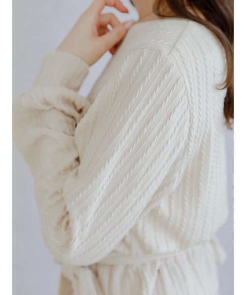 Areeam(アリーム)の「騙されちゃう秘密のトップス(Tシャツ/カットソー・レディース・アイボリー/モカ・FREE)」の8枚目の写真