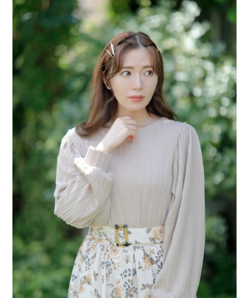 Areeam(アリーム)の「騙されちゃう秘密のトップス(Tシャツ/カットソー・レディース・アイボリー/モカ・FREE)」の21枚目の写真