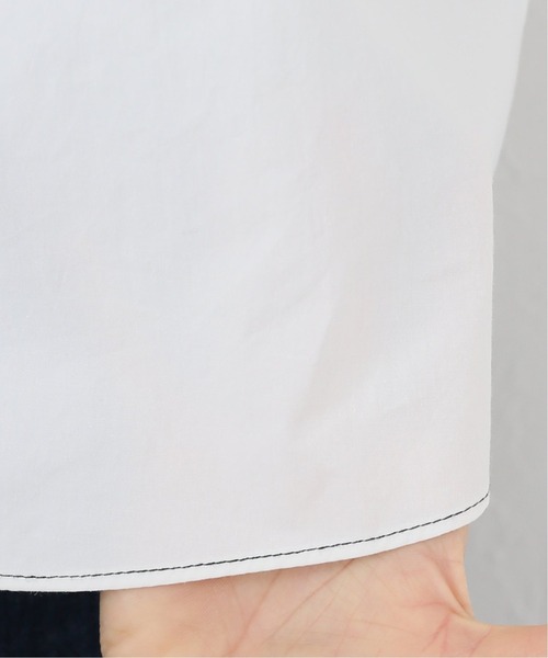 CLANE（クラネ）の「【CLANE/クラネ】SHIRRING PUFF SLEEVE TOPS：ブラウス（シャツ/ブラウス・レディース・ホワイト/ブラック・LARGE）」の8枚目の写真