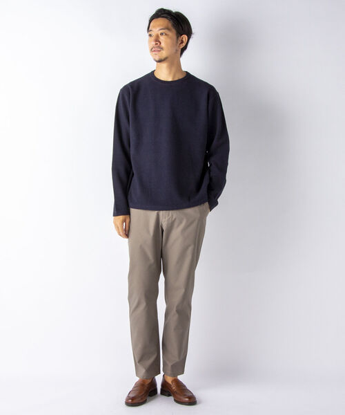 NOLLEY'S goodman（ノーリーズグッドマン）の「ハイツイスト コットン プルオーバーニット（ニット/セーター・メンズ・ネイビー/ミント/ベージュ・M/L）」の10枚目の写真