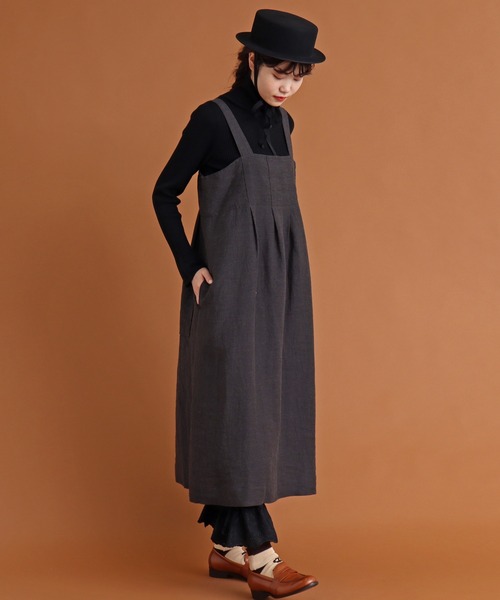 Malle（マル）の「malle リネン/ウール ジャンパースカート