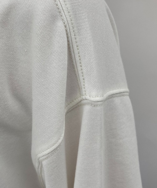 BROOKLYN OVERALL（ブルックリンオーバーオール）の「ドロップショルダースウェットシャツ（Tシャツ/カットソー・レディース・チャコールグレー/ダークブラウン/オフホワイト・FREE）」の12枚目の写真