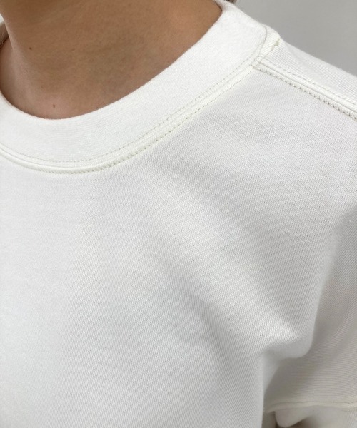 BROOKLYN OVERALL（ブルックリンオーバーオール）の「ドロップショルダースウェットシャツ（Tシャツ/カットソー・レディース・チャコールグレー/ダークブラウン/オフホワイト・FREE）」の13枚目の写真