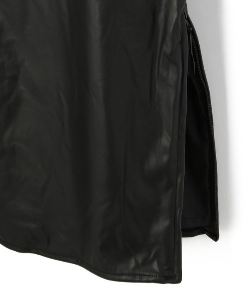 DANKE SCHON（ダンケシェーン）の「DankeSchon/ダンケシェーン/Fake LETHER SHIRTS/フェイクレザーシャツ（シャツ/ブラウス・レディース・ブラック・FREE）」の12枚目の写真