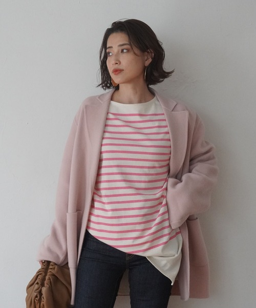 未使用タグ付✨エトレトウキョウ ウール リバージャケット pink ETRE TOKYO（エトレトウキョウ）｜ジャケット/アウター（ピンク系