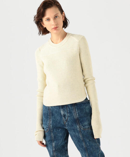 ISABEL MARANT（イザベルマラン）の「ISABEL MARANT ETOILE TYCIA ロングスリーブプルオーバー（ニット/セーター・レディース・ホワイト/グレー/グリーン/ボルドー・38/36/34）」の2枚目の写真