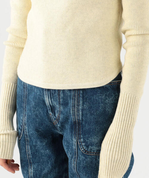 ISABEL MARANT（イザベルマラン）の「ISABEL MARANT ETOILE TYCIA ロングスリーブプルオーバー（ニット/セーター・レディース・ホワイト/グレー/グリーン/ボルドー・38/36/34）」の14枚目の写真
