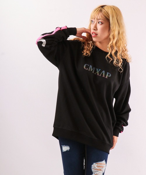 【人気デザイン】ハフ★バックビッグロゴ スウェット ゆるだぼ ブラック 美品 セール】アディダス デザインド トゥ ムーブ ビッグロゴ