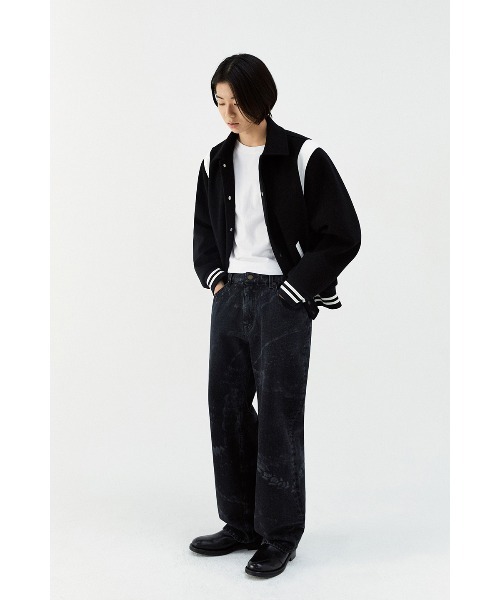 VIVASTUDIO(ビバスタジオ)の「FELT WOOL STADIUM JACKET(ブルゾン・メンズ・ブラック/ネイビー・MEDIUM/LARGE)」の20枚目の写真