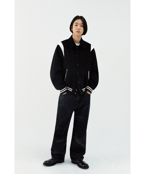 VIVASTUDIO(ビバスタジオ)の「FELT WOOL STADIUM JACKET(ブルゾン・メンズ・ブラック/ネイビー・MEDIUM/LARGE)」の14枚目の写真