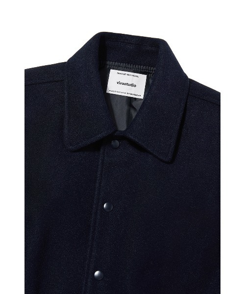 VIVASTUDIO(ビバスタジオ)の「FELT WOOL STADIUM JACKET(ブルゾン・メンズ・ブラック/ネイビー・MEDIUM/LARGE)」の5枚目の写真