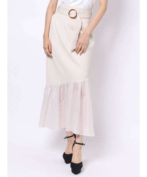 RESEXXY（リゼクシー）の「シアードッキングマーメイドスカート（スカート・レディース・ブルー/アイボリー/ブラック/ピンク・FREE）」の10枚目の写真