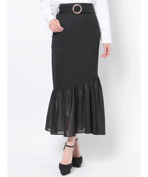 RESEXXY（リゼクシー）の「シアードッキングマーメイドスカート（スカート・レディース・ブルー/アイボリー/ブラック/ピンク・FREE）」の9枚目の写真