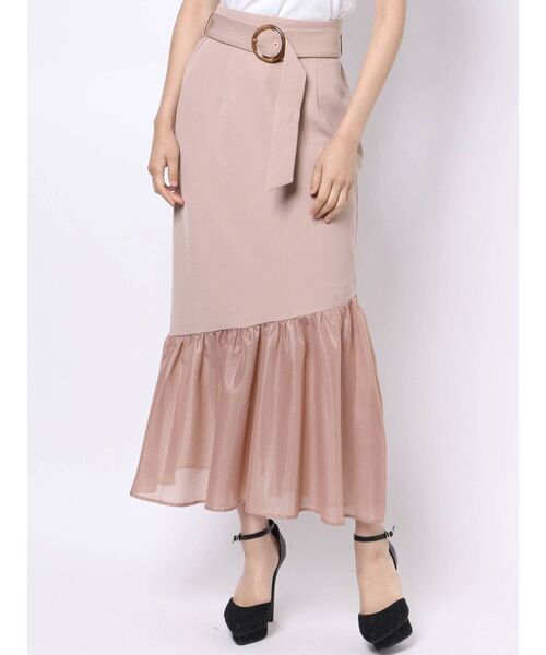 RESEXXY（リゼクシー）の「シアードッキングマーメイドスカート（スカート・レディース・ブルー/アイボリー/ブラック/ピンク・FREE）」の8枚目の写真