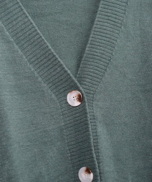 shopnikoniko(ショップニコニコ)の「ボリューム袖 ニットカーディガン(カーディガン/ボレロ・レディース・ホワイト/ベージュ/グリーン・フリー)」の19枚目の写真