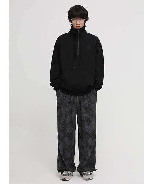 MASONPRINCE(メイソンプリンス)の「【MASONPRINCE】Oversized high neck half ZIP sweatshirt WY6061(スウェット・メンズ・ホワイト/ブラック/グレー/カーキ・S/M/L)」の11枚目の写真