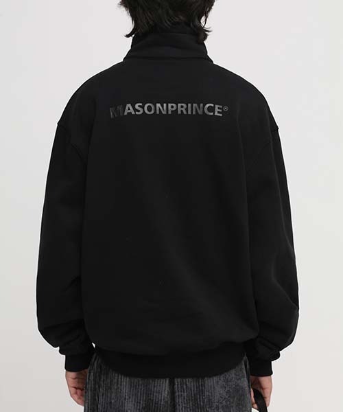 MASONPRINCE】Oversized high neck half ZIP sweatshirt WY6061 
