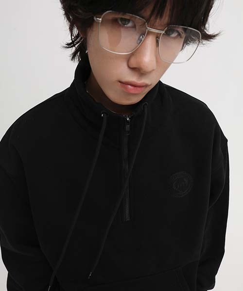 MASONPRINCE(メイソンプリンス)の「【MASONPRINCE】Oversized high neck half ZIP sweatshirt WY6061(スウェット・メンズ・ホワイト/ブラック/グレー/カーキ・S/M/L)」の21枚目の写真