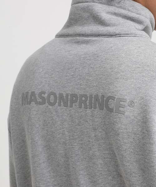 MASONPRINCE(メイソンプリンス)の「【MASONPRINCE】Oversized high neck half ZIP sweatshirt WY6061(スウェット・メンズ・ホワイト/ブラック/グレー/カーキ・S/M/L)」の14枚目の写真