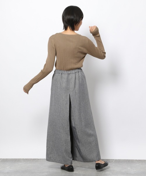 LAKOLE(ラコレ)の「ツイードガウチョパンツ / 229009(その他パンツ・レディース・ブラウン/グレー/サンドベージュ・MEDIUM/SMALL)」の4枚目の写真