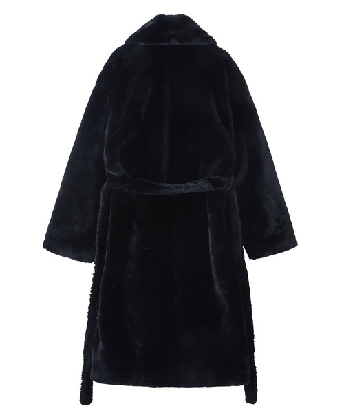 X-girl（エックスガール）の「FAUX FUR GOWN（その他アウター・レディース・ブラック/ベージュ・S/M）」の6枚目の写真