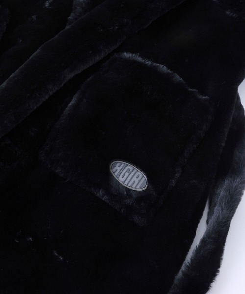 X-girl（エックスガール）の「FAUX FUR GOWN（その他アウター・レディース・ブラック/ベージュ・S/M）」の8枚目の写真