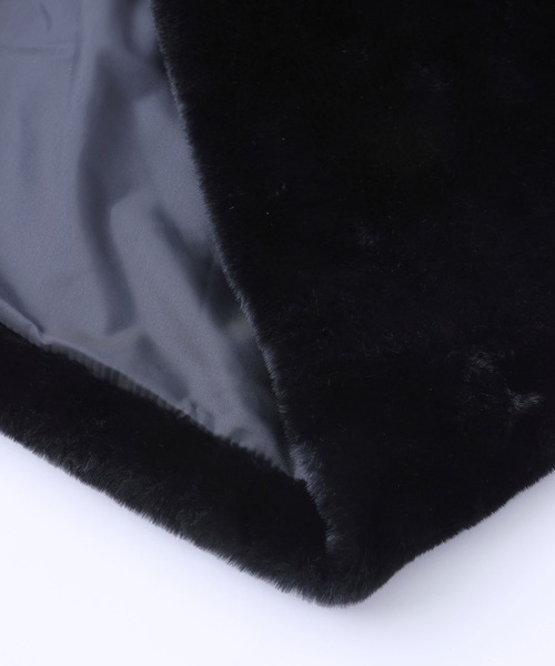 X-girl（エックスガール）の「FAUX FUR GOWN（その他アウター・レディース・ブラック/ベージュ・S/M）」の9枚目の写真