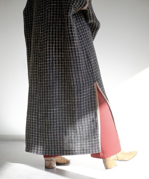 spoon store（スプーンストア）の「パイピングガウンコート（その他アウター・レディース・ブラック系/アイボリー系・フリー）」の8枚目の写真