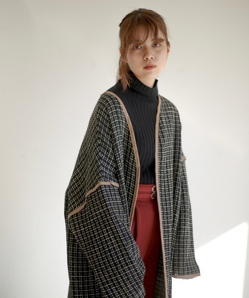 spoon store（スプーンストア）の「パイピングガウンコート（その他アウター・レディース・ブラック系/アイボリー系・フリー）」の14枚目の写真