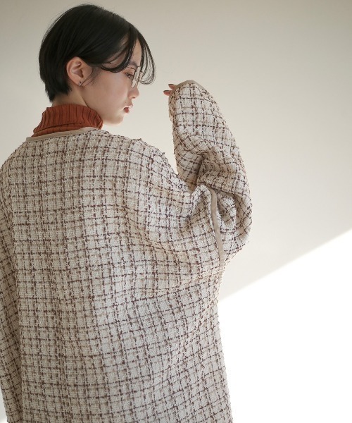 spoon store（スプーンストア）の「パイピングガウンコート（その他アウター・レディース・ブラック系/アイボリー系・フリー）」の10枚目の写真