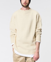 Le Tricoteur | 【Le Tricoteur】トラディショナル ウールガンジーセーター UNISEX(ニット/セーター)