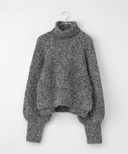 Heather(ヘザー)の「トリコロールヤーンニットプルオーバー 255599(ニット/セーター・レディース・ブラック/ベージュ/パープル/ブラウン・FREE)」の16枚目の写真