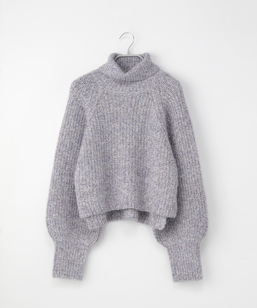 Heather(ヘザー)の「トリコロールヤーンニットプルオーバー 255599(ニット/セーター・レディース・ブラック/ベージュ/パープル/ブラウン・FREE)」の19枚目の写真