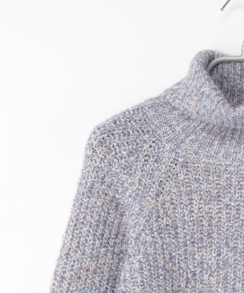 Heather(ヘザー)の「トリコロールヤーンニットプルオーバー 255599(ニット/セーター・レディース・ブラック/ベージュ/パープル/ブラウン・FREE)」の21枚目の写真