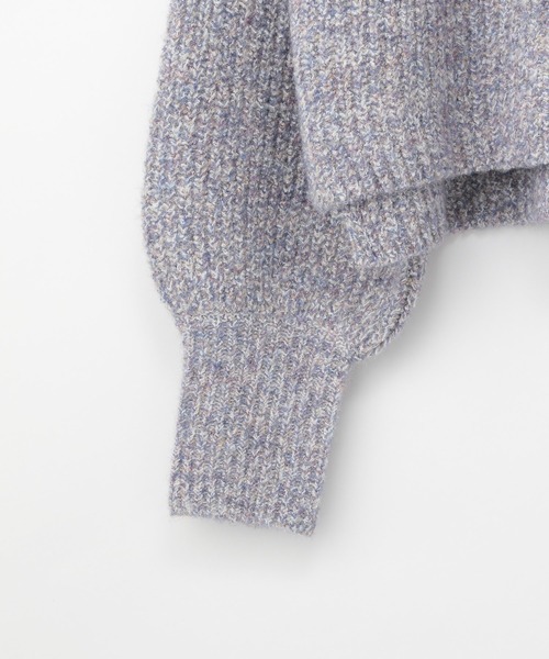 Heather(ヘザー)の「トリコロールヤーンニットプルオーバー 255599(ニット/セーター・レディース・ブラック/ベージュ/パープル/ブラウン・FREE)」の22枚目の写真