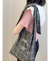 JUMELLE | リボンチェックトート(トートバッグ)