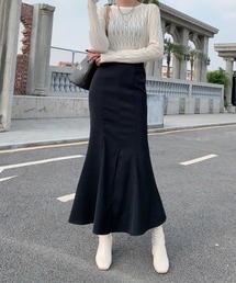 スリットマーメイドロングスカート