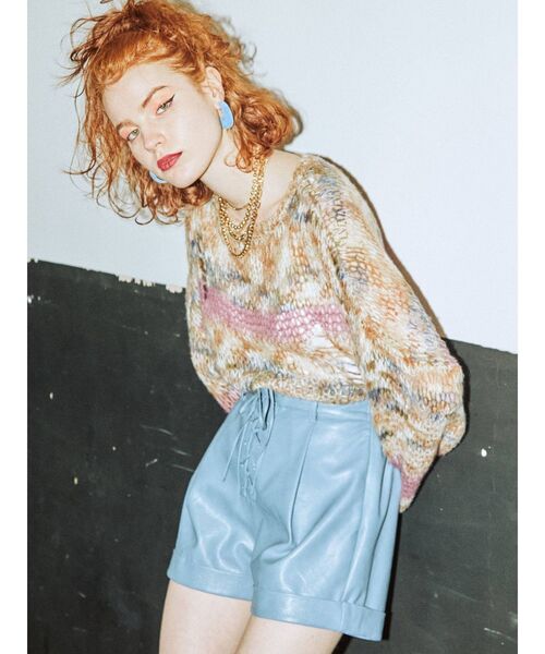 jouetie（ジュエティ）の「レースアップキュロット（その他パンツ・レディース・ボルドー/ブラック・MEDIUM）」の16枚目の写真