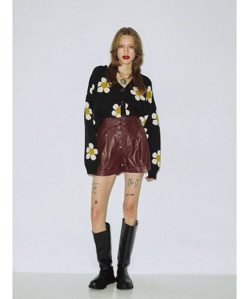 jouetie（ジュエティ）の「レースアップキュロット（その他パンツ・レディース・ボルドー/ブラック・MEDIUM）」の19枚目の写真