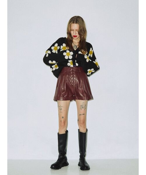 jouetie（ジュエティ）の「レースアップキュロット（その他パンツ・レディース・ボルドー/ブラック・MEDIUM）」の13枚目の写真